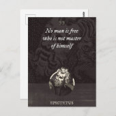 Kein Mensch ist frei, der kein Herr von sich selbs Postkarte (Vorne/Hinten)