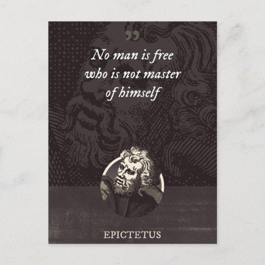 Kein Mensch ist frei, der kein Herr von sich selbs Postkarte (Vorderseite)