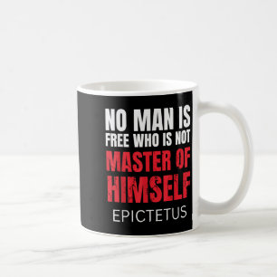 Kein Mensch ist frei, der nicht Marcus Aurelius St Kaffeetasse