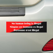 Kein Mensch ist illegaler Autoaufkleber 2 (Auf Auto)