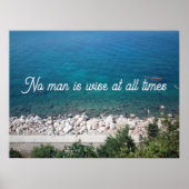 Kein Mensch ist immer weise Poster (Vorne)