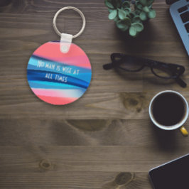 Kein Mensch ist zu jeder Zeit weise, Korallen-Schl Schlüsselanhänger