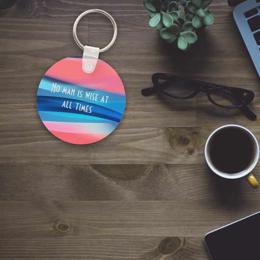 Kein Mensch ist zu jeder Zeit weise, Korallen-Schl Schlüsselanhänger