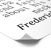 Kein Mensch kann eine Kette bauen - Frederick Doug Poster (Ecke)