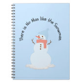 Kein Mensch wie der Schneemann Notizblock (Vorderseite)