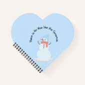 Kein Mensch wie der Schneemann Notizblock (Vorderseite)