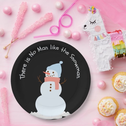 Kein Mensch wie der Schneemann Pappteller (Party)