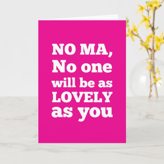 Kein Mensch wird so schön sein wie du Karte (Gelbe Blume)