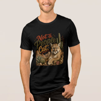 Kein Menschenkatze, Puma, Berglöwe, Introvertierte Tri-Blend Shirt