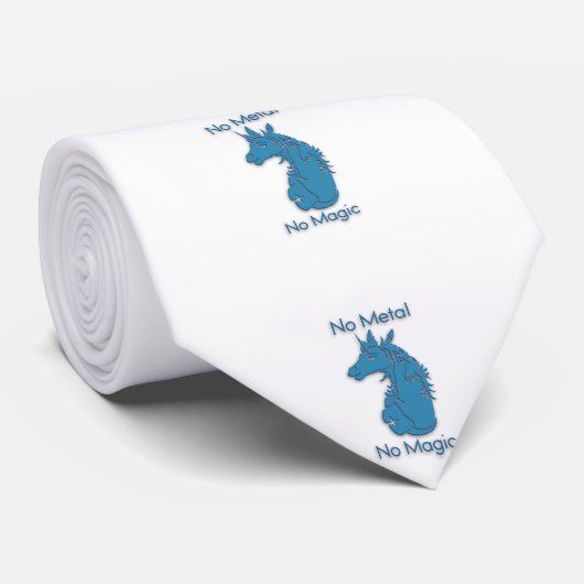 Kein Metall - Kein Zaubernacken Krawatte (Gerollt)