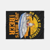Kein Milch Oder Kekse Nur Boote Und Bier Weihnacht Fleecedecke (Vorderseite (Horizontal))