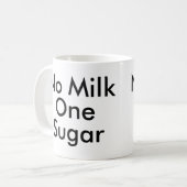 Kein Milchzucker | Office Tee Coffee lover Tasse (Vorderseite Links)