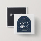 Kein Mimic Funny D&D Button (Vorne & Hinten)
