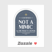 Kein Mimic Funny D&D Sticker