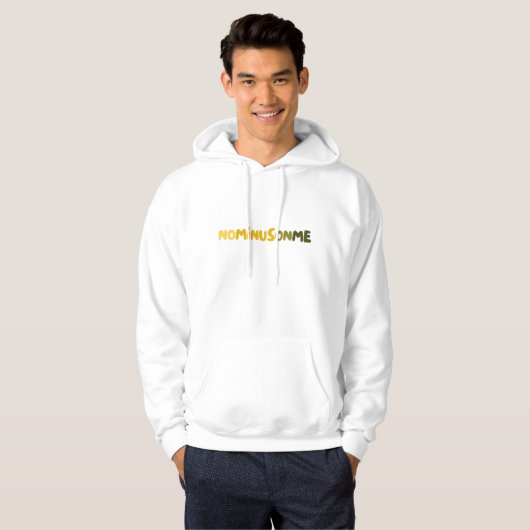 KEIN MINUS AUF MICH SELBST Liebe Zitat Hoodie (Vorne ganz)