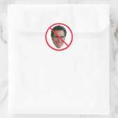 Kein Mitt Romney Runder Aufkleber (Tasche)