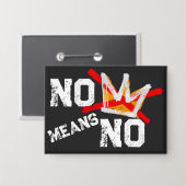 KEIN MITTEL NEIN BUTTON (Vorderseite/Rückseite)