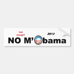 Kein M'Obama Autoaufkleber 2012