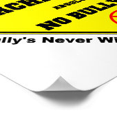 Kein Mobbing laut Poster (Ecke)