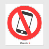 kein Mobiltelefon zulässig Symbol Aufkleber (Blatt)