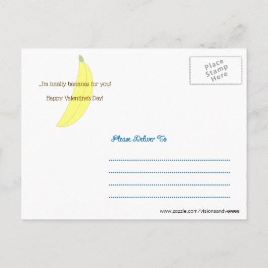 Kein Monketieren um Postkarte (Rückseite)