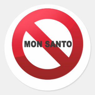 Kein Monsanto.png Runder Aufkleber