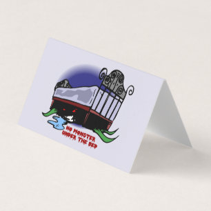 Kein Monster unter der Bed-Klassenzimmer-Austausch Visitenkarten