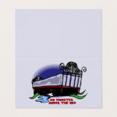 Kein Monster unter der Bed-Klassenzimmer-Austausch Visitenkarten (Außenseite Aufgefaltet)