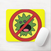 Kein Monster-Zeichen Mousepad (Mit Mouse)
