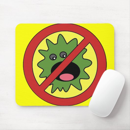 Kein Monster-Zeichen Mousepad (Mit Mouse)