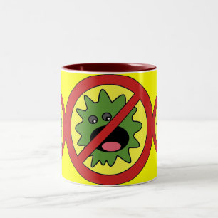 Kein Monster-Zeichen Zweifarbige Tasse