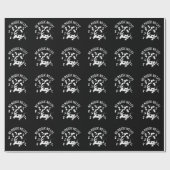 Kein moosic No Life Funny Cow Puff Dark BG Geschenkpapier (Flach)