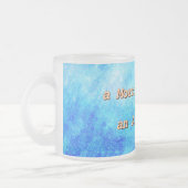 "Kein Morgen oder Nachmittag" Mattglastasse (Links)