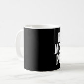 KEIN MORGENDER PERSON-Kaffeebecher Kaffeetasse (Vorderseite Links)
