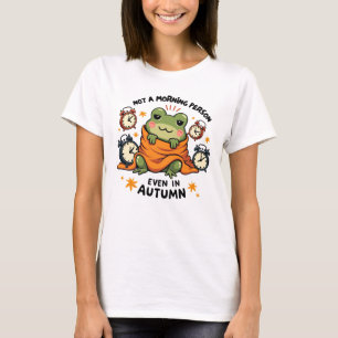 Kein Morgenmensch - Gemütlicher Herbstfrosch mit U T-Shirt