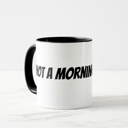 kein Morgenmensch Tasse (Vorderseite Links)