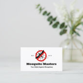 kein Moskito Pest-Kontrolle-Symbol Visitenkarte (Stehend Vorderseite)