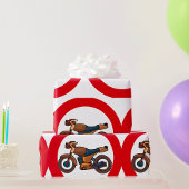 Kein Motorrad-Straßenzeichen Geschenkpapier