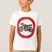 Kein Motorrad-Straßenzeichen T-Shirt (Vorderseite)