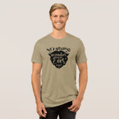 Kein Movember Rasur Niemals Tri-Blend Shirt (Vorderseite voll)