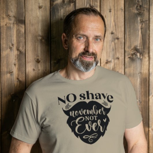 Kein Movember Rasur Niemals Tri-Blend Shirt