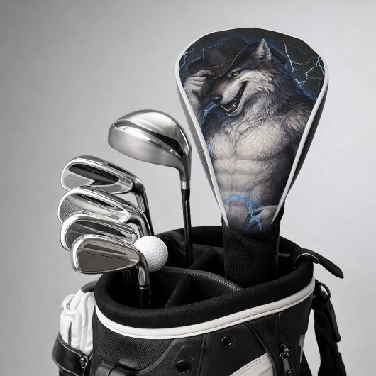 Kein Mr Nice Guy mehr Lustiger Alpha-Wolf-Meme Geh Golf Headcover