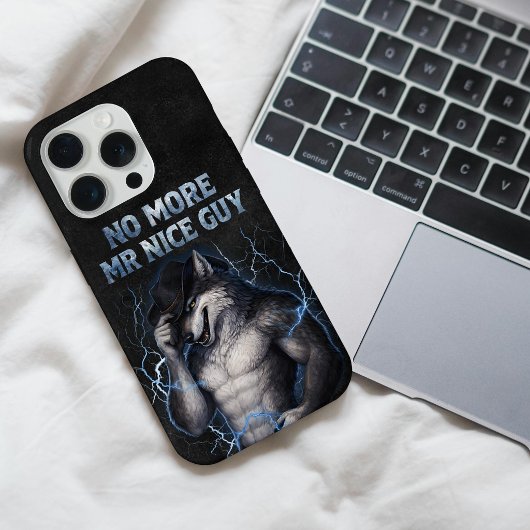 Kein Mr Nice Guy mehr Lustiger Alpha-Wolf-Meme Geh iPhone Hülle