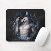 Kein Mr Nice Guy mehr Lustiger Alpha-Wolf-Meme Geh Mousepad (Mit Mouse)