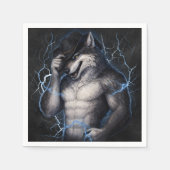Kein Mr Nice Guy mehr Lustiger Alpha Wolf Meme Geh Serviette (Vorderseite)