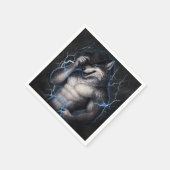 Kein Mr Nice Guy mehr Lustiger Alpha Wolf Meme Geh Serviette (Ecke)