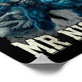 Kein Mr Nice Guy mehr Lustiger Alpha-Wolf-Meme-Vat Poster (Ecke)