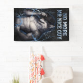 Kein Mr Nice Guy mehr Lustiges Alpha Wolf Meme Geh Banner (Insitu)