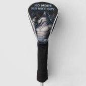 Kein Mr Nice Guy mehr Lustiges Alpha Wolf Meme Geh Golf Headcover (Vorderseite)