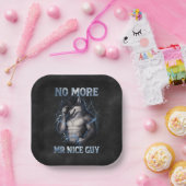 Kein Mr Nice Guy mehr Lustiges Alpha-Wolf-Meme Geh Pappteller (Party)